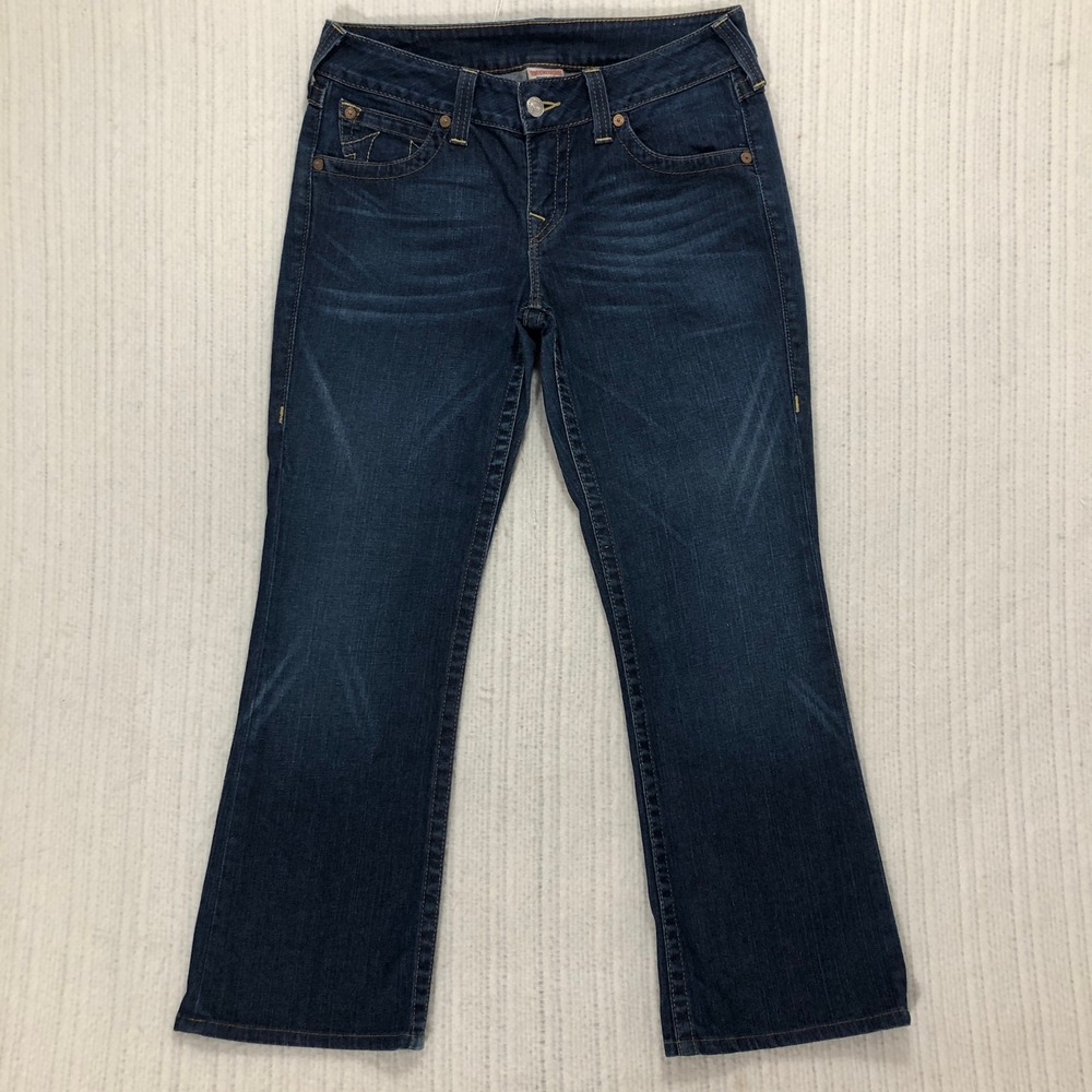 True‎ Religion Joey Super T Jeans Womens Size 32 Dark Wash Bootcut Denim Pants